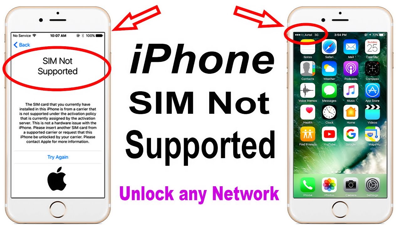 verizon iphone sim not supported